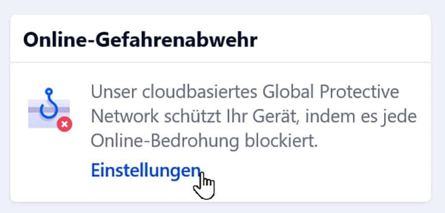 Bitdefender Gefahrenmeldung