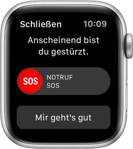 Apple Watch Sturzerkennung