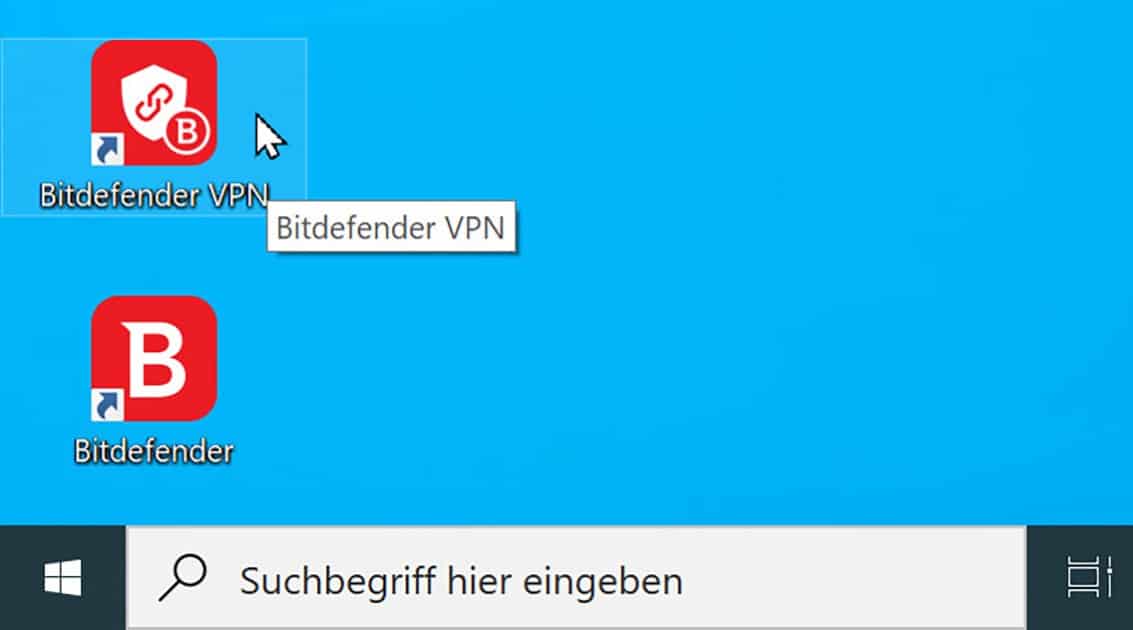 VPN bei Bitdefender starten