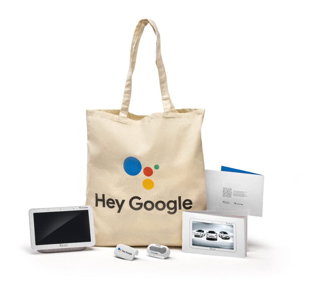 Welcome Kit für den Fiat Hey Google