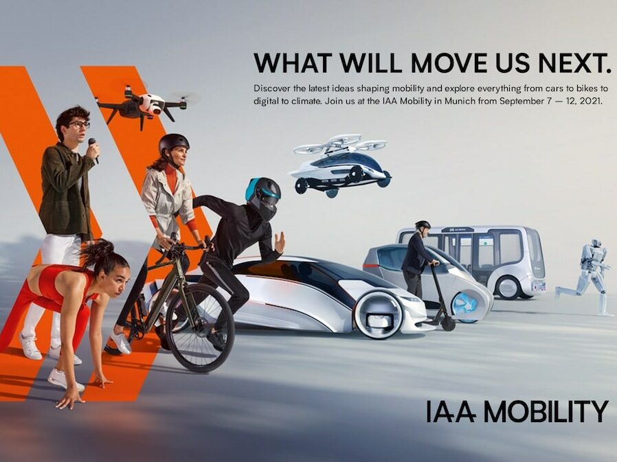 Ein Werbemotiv für die IAA Mobility 2021