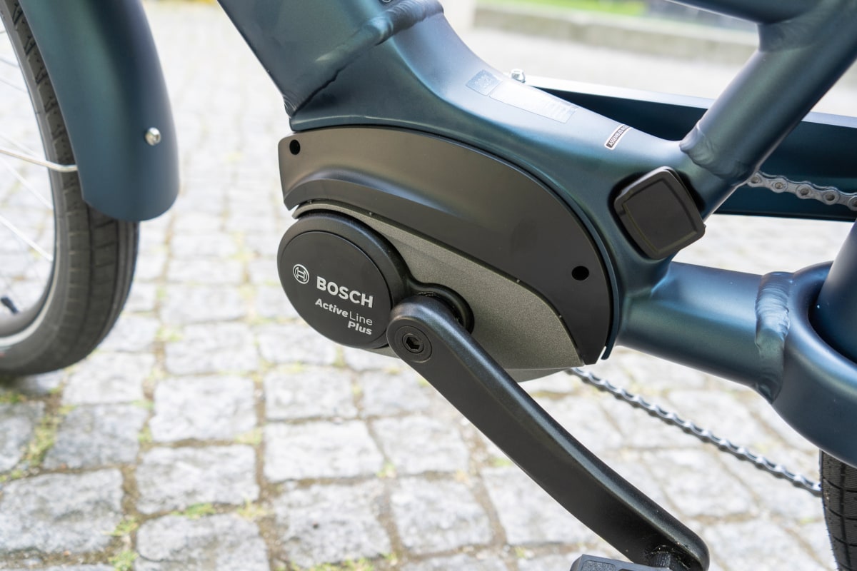 Detailaufnahme zeigt Bosch-Motor beim Electra