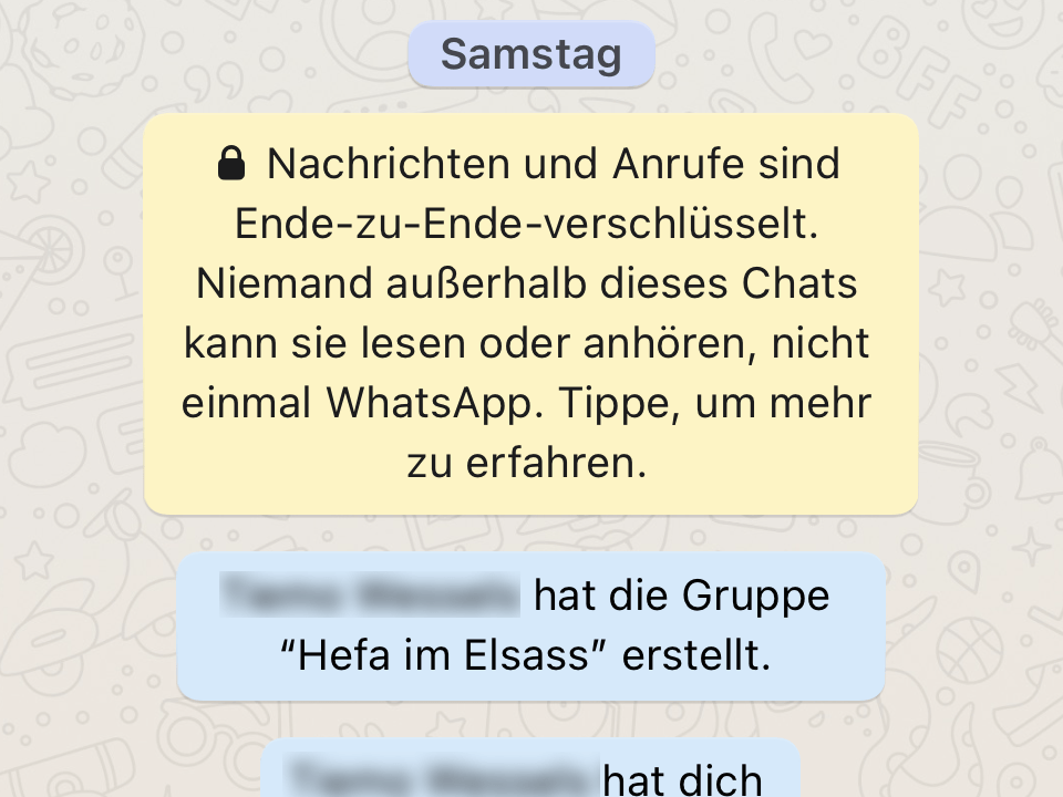 WhatsApp Verschlüsselung