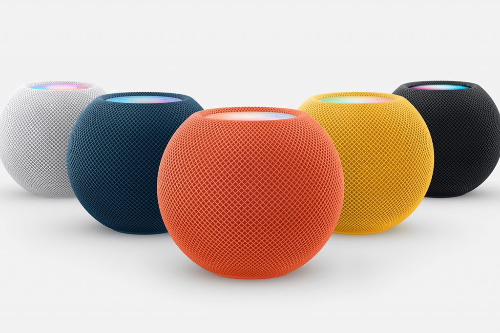 HomePod mini in den fünf Farben