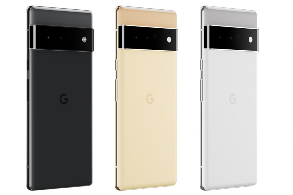 Google Pixel 6 Pro in den drei Farbvarianten.