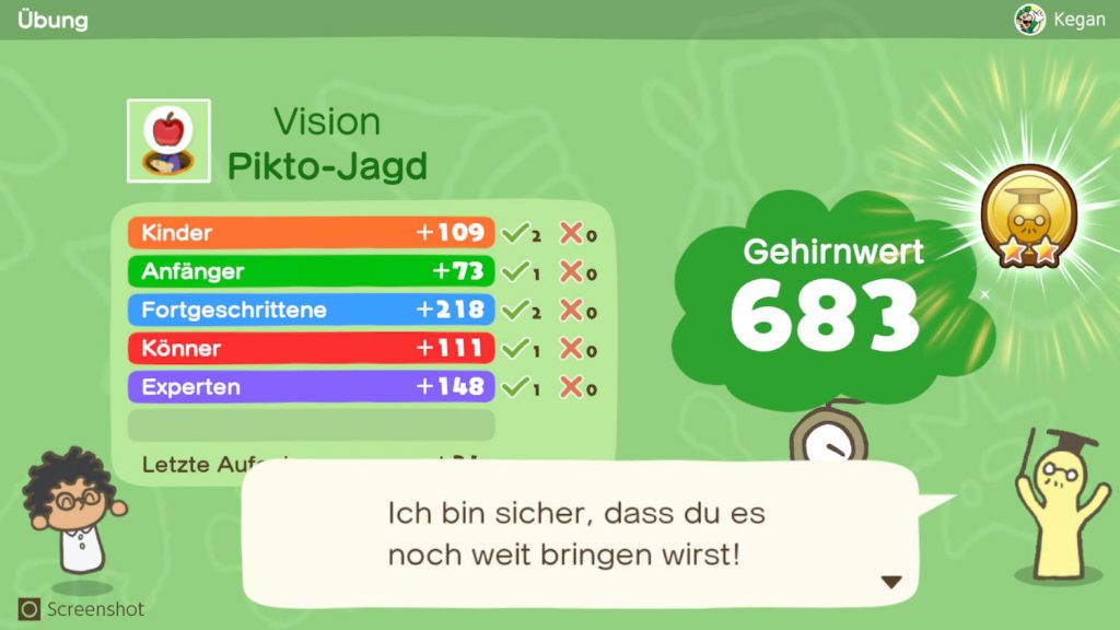 Ein Bildschirmfoto aus dem Spiel Big Brain Academy für Nintendo Switch