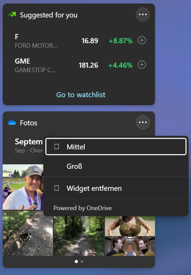 Screenshot mit geöffneten Fenstern