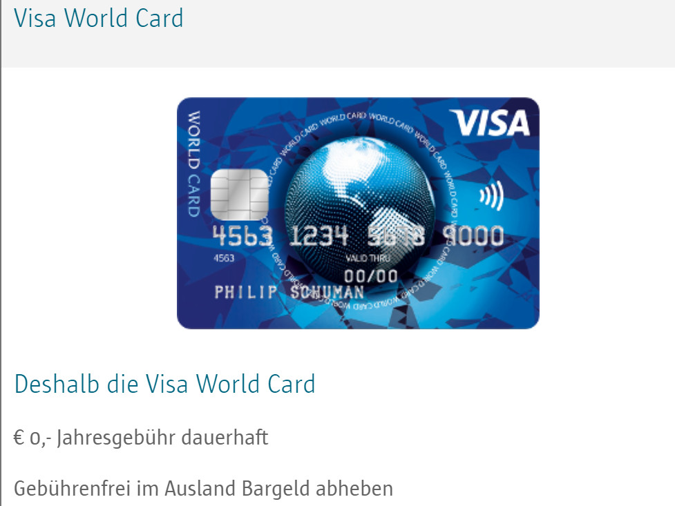 Visa World Card