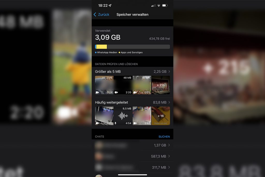 Whatsapp Speicher Verwaltung