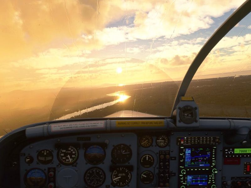 Ein Bild aus einem Flugsimulator