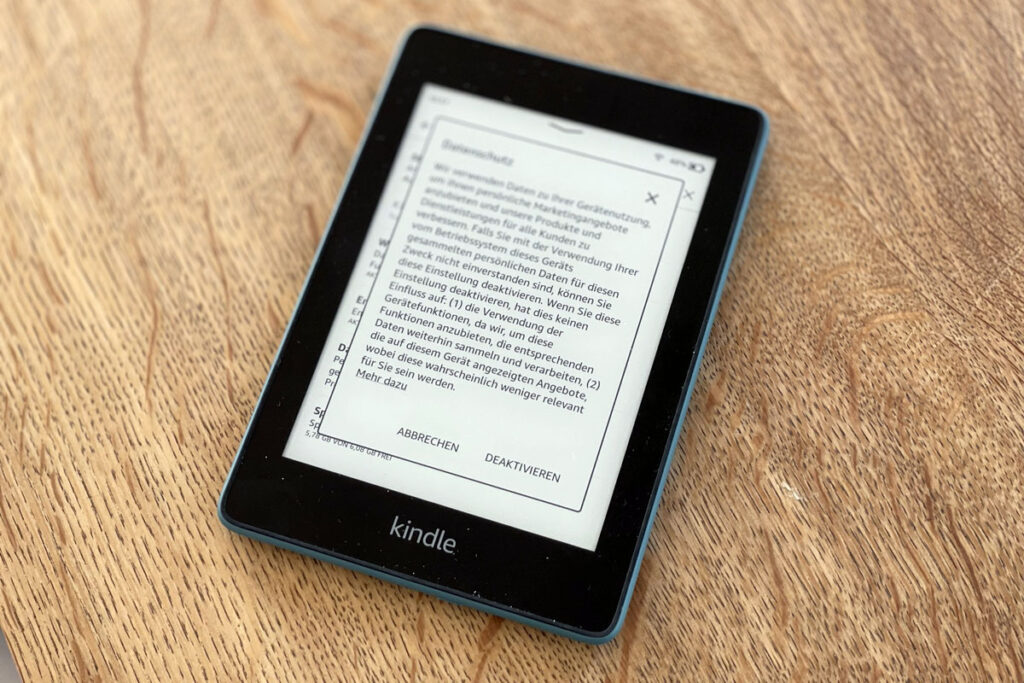 Kindle Datenschutzeinstellungen