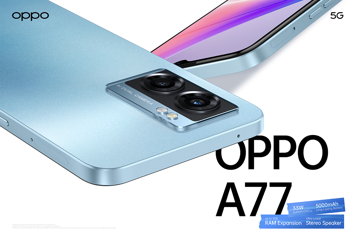 Key Visual Oppo A77 5G