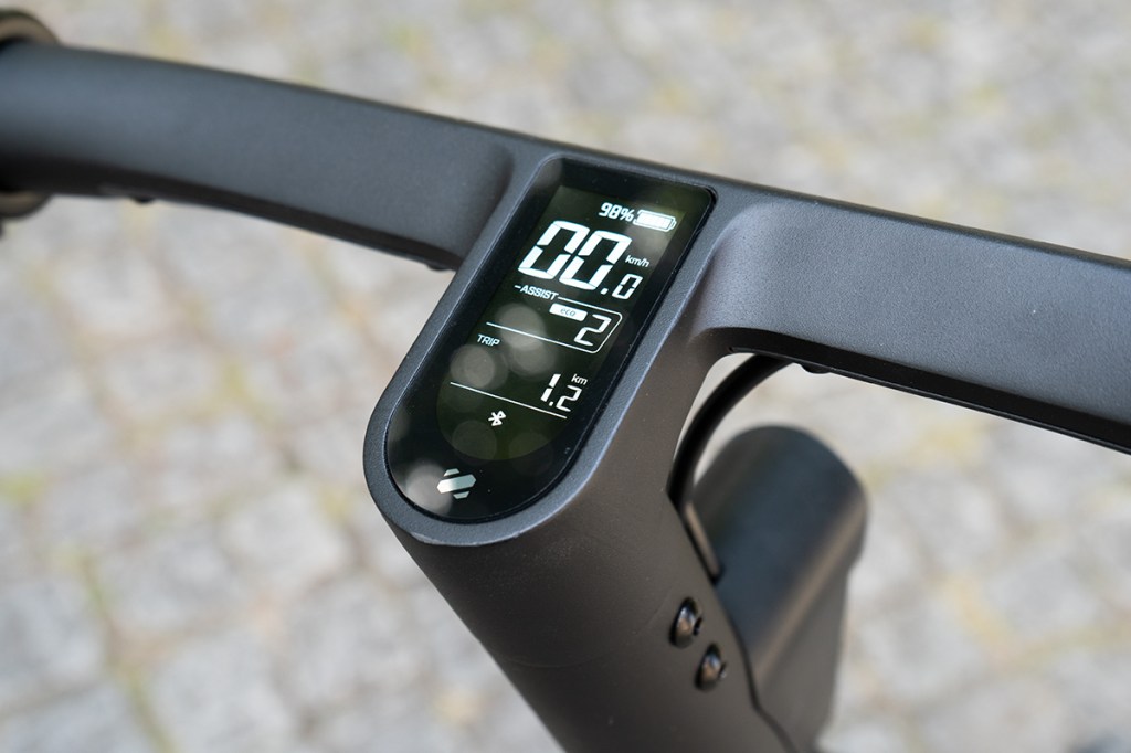 E-Faltrad von Honbike, Detail Display