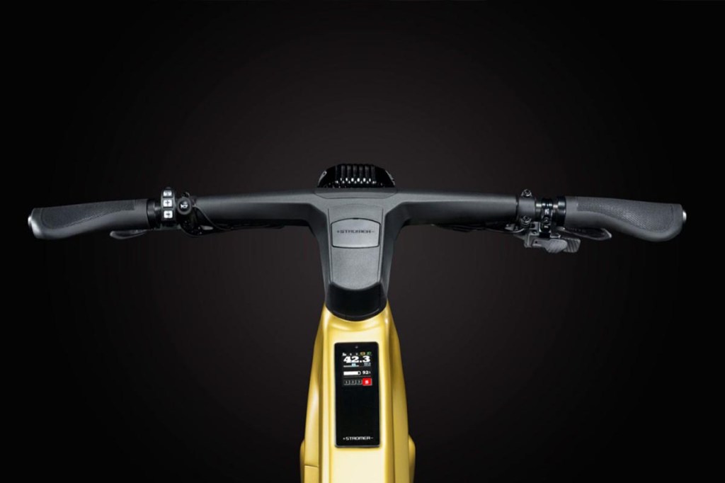 Speed-Pedelec Stromer 7ST, Detailaufnahme Display im Rahmen