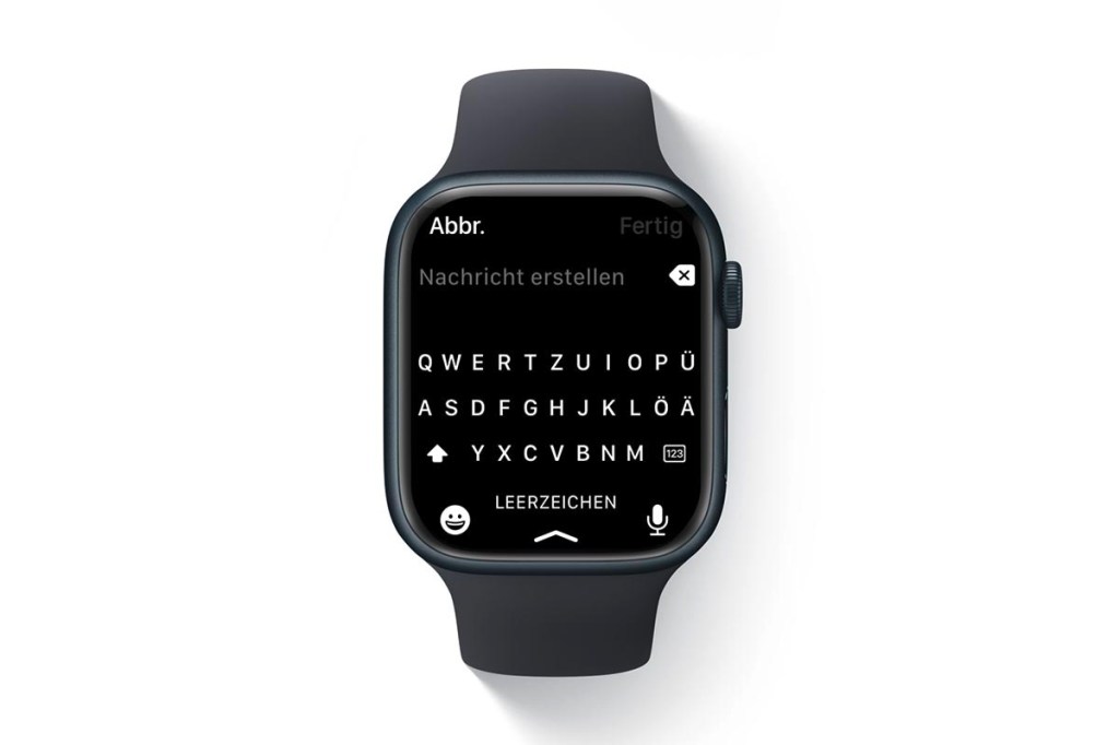 watchOS 9 Tastatur