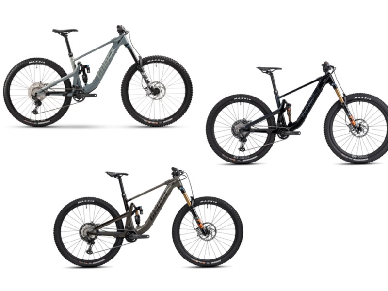 3 Product-Shots des neuen E-Mountainbikes Ghost Path Riot