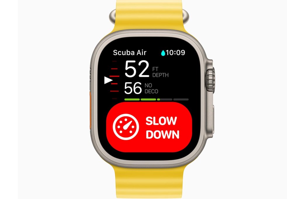 Oceanic+ App auf Apple Watch Ultra