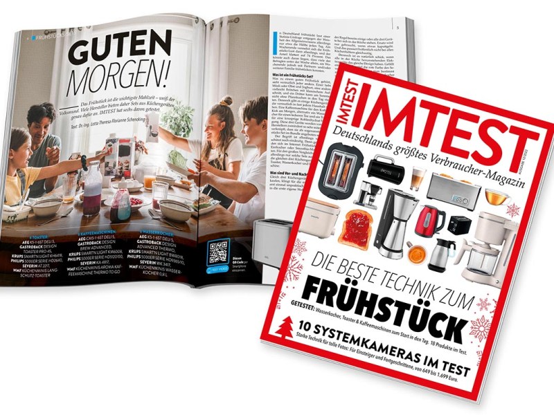 Die IMTEST-Ausgabe 12/22 vor weißem Hintergrund.