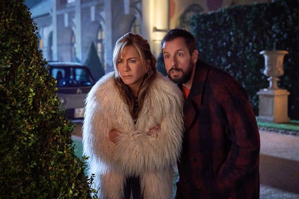 Jennifer Aniston und Adam Sandler in Murder Mystery 2