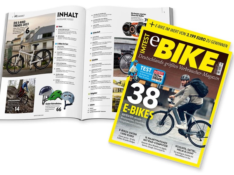 Cover der neuen Ausgabe IMTEST eBike.