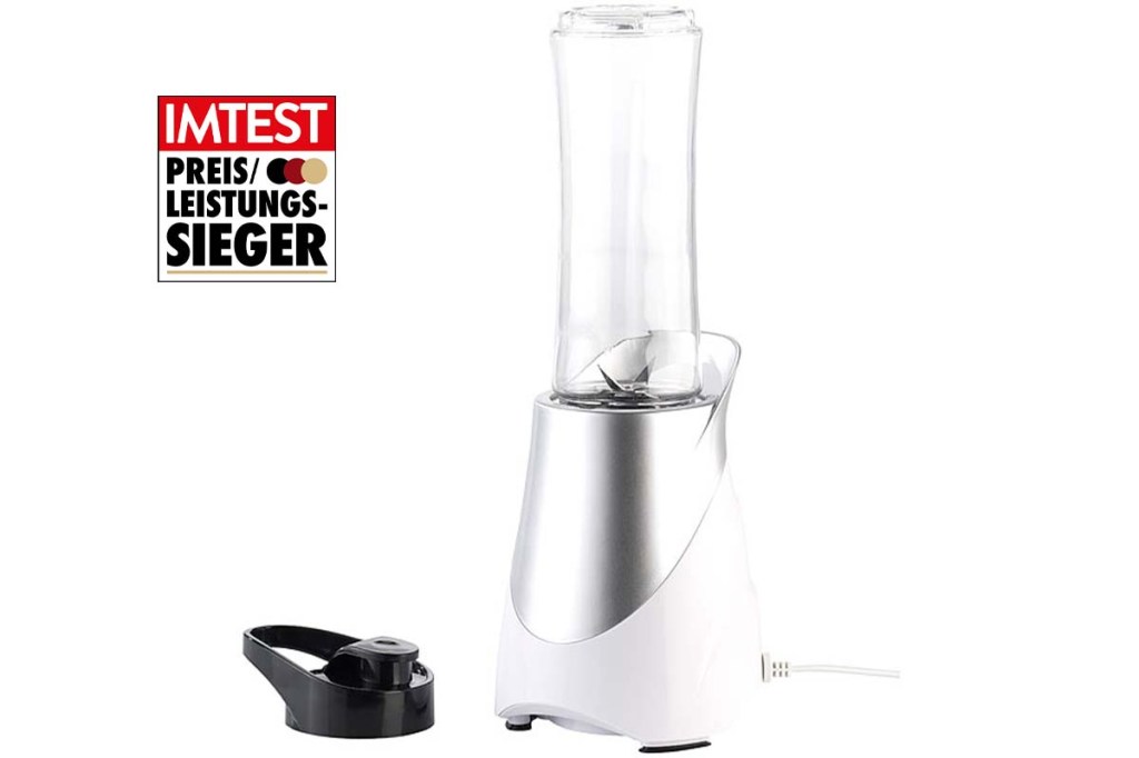 Productshot Smoothiemaker mit Preis-Lesitungs-Sieger-Siegel