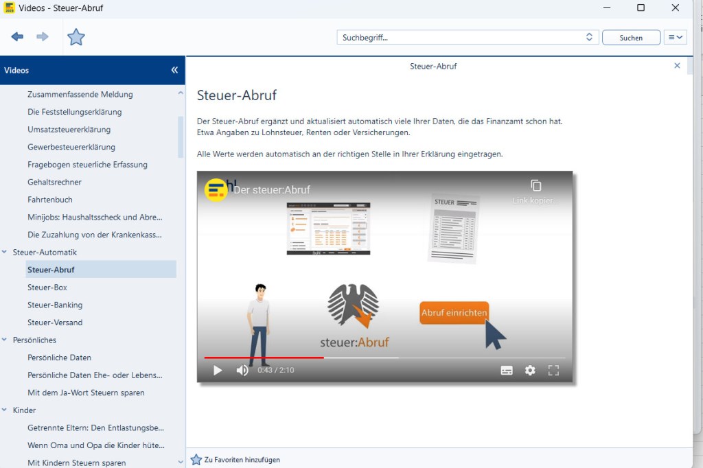 WISO Steuer Erklärvideos