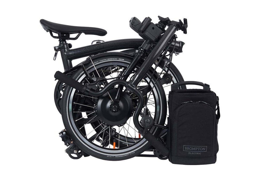 Productshot Electric-P-Line von Brompton zusammengefaltet