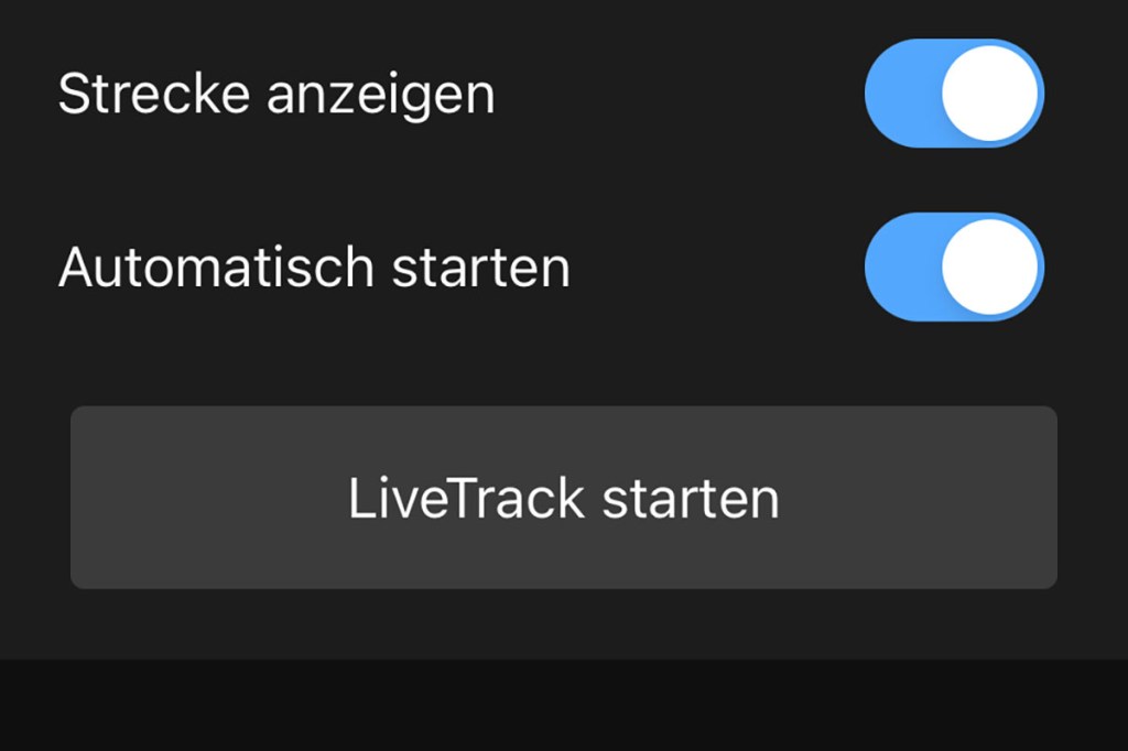 Garmin LiveTrack