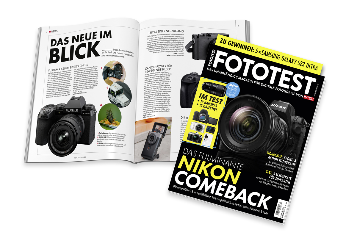 Cover der neuen Ausgabe von Fototest.