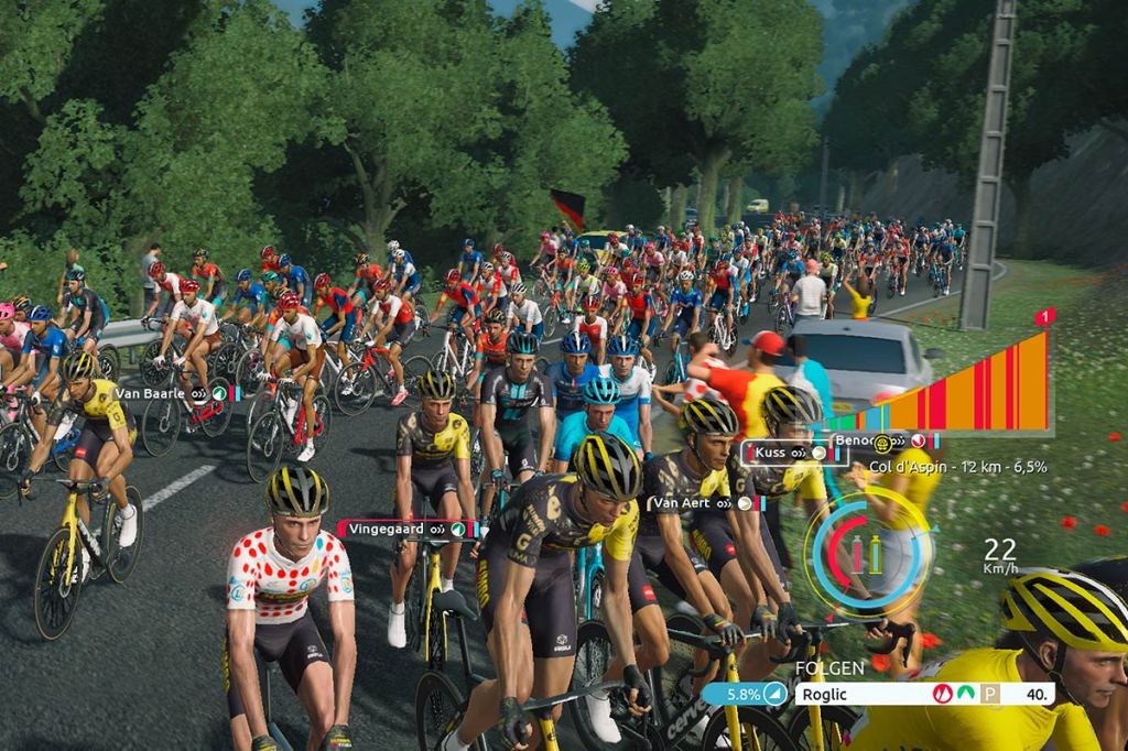 Screenshot zum Videospiel Tour de France 2023.