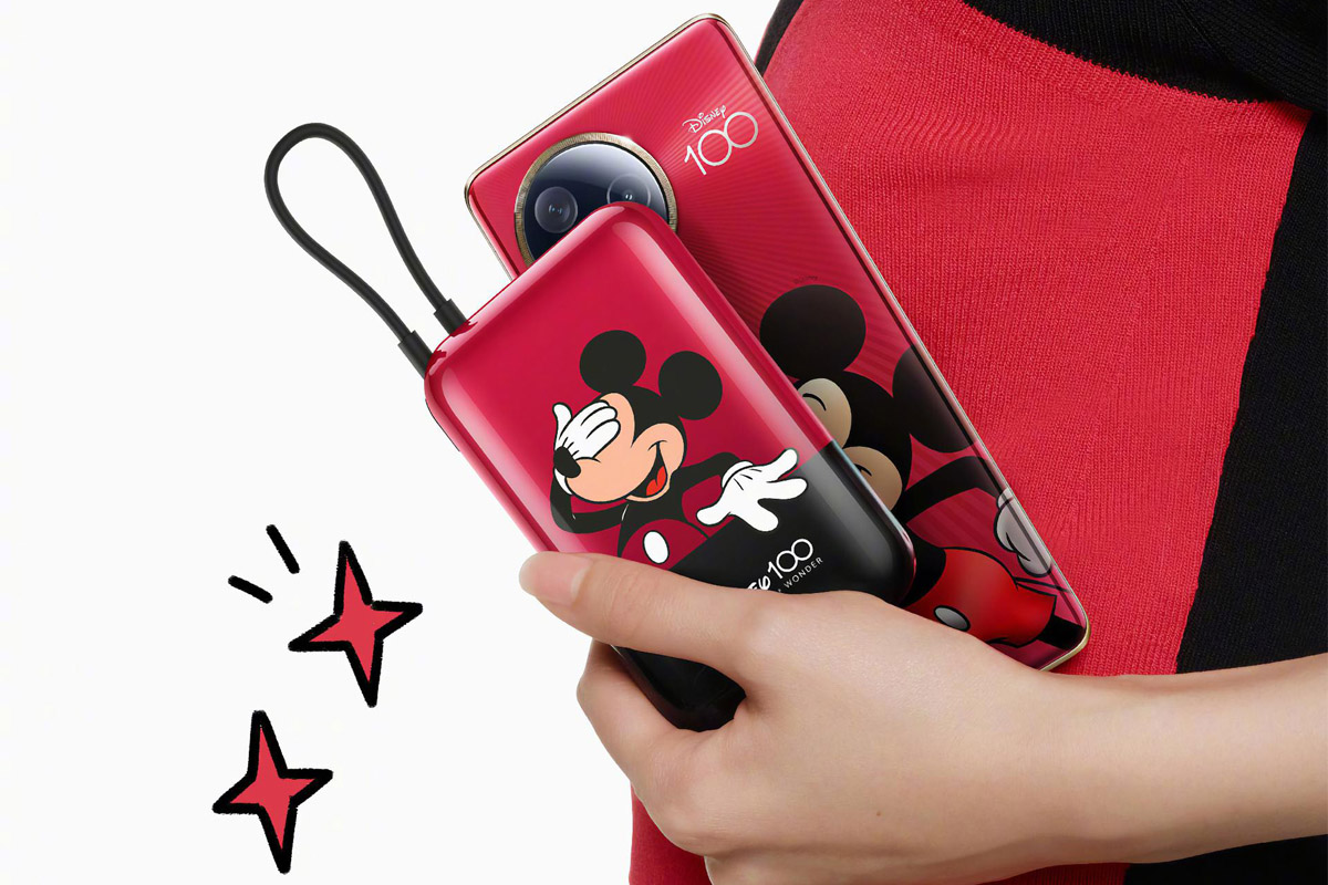 Das neue Smartphone und die neue Powerbank von Xiaomi im Disneydesign