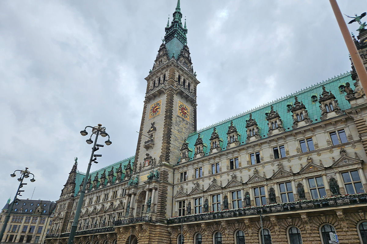 Das Hamburger Rathaus.