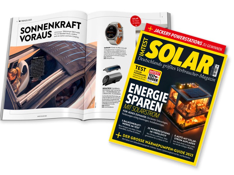 Cover der neuen Ausgabe IMTEST Solar.