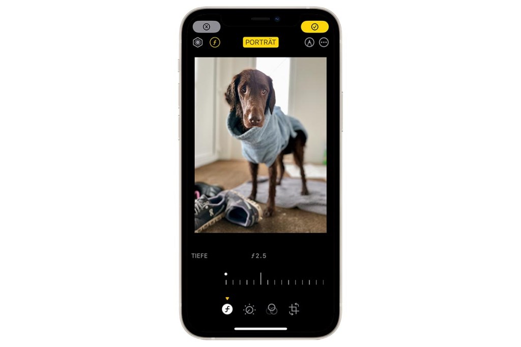 iPhone Tiefenschärfe nachträglich korrigieren