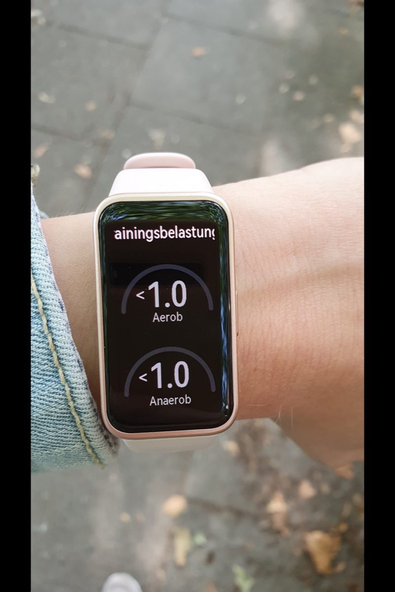 Eine Anzeige auf dem Huawei Band 8.