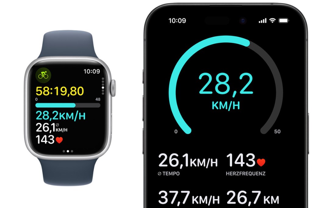 watchOS 10 Fahrraddaten