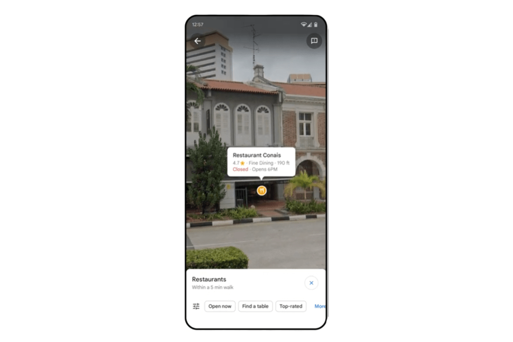 Google Lens auf einem Smartphone.