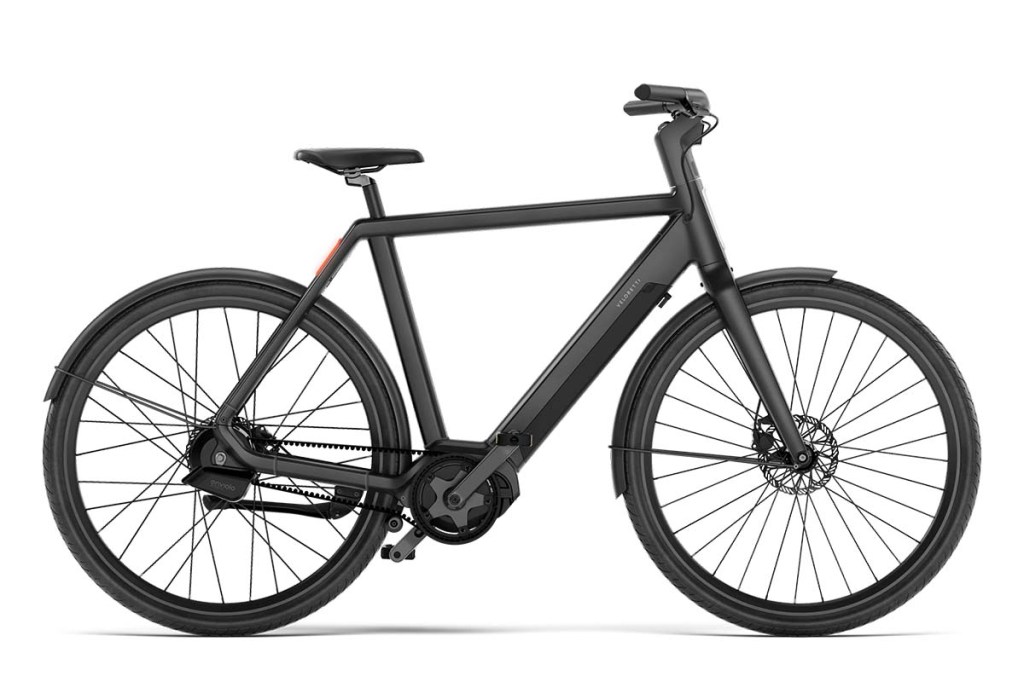 Productshot E-Bike mit Diamantrahmen in antrazith