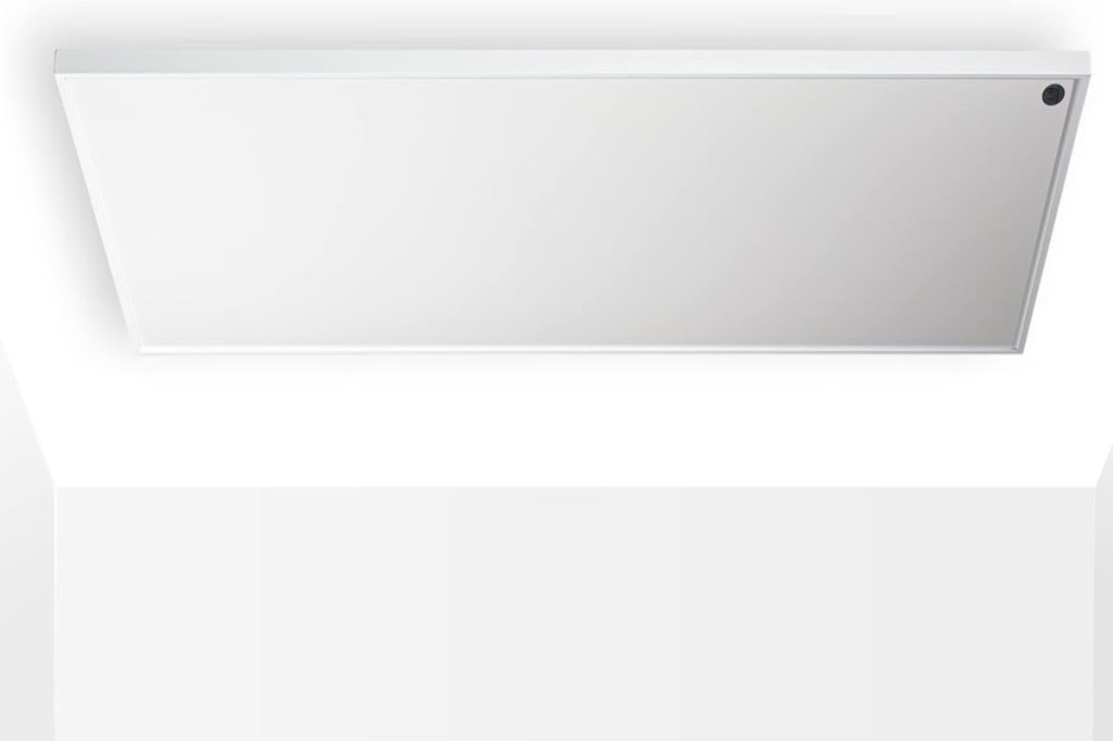 Weiße Infrarotheizung von Königshaus an weißer Decke montiert
