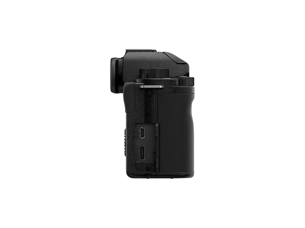 Panasonic Lumix G100D seitlich betrachtet.