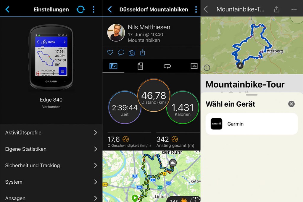 Garmin Connect-App