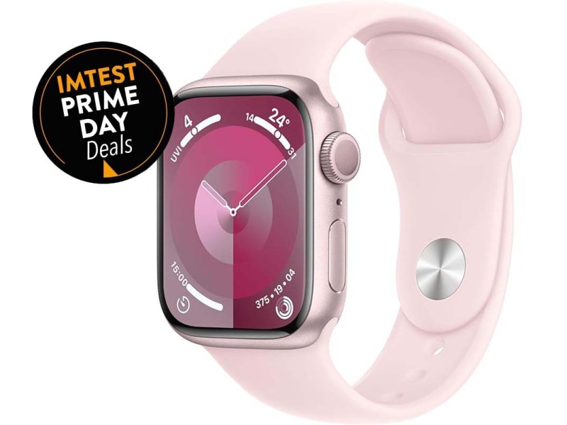 Productshot pinke Applewatch mit Prime Day Button