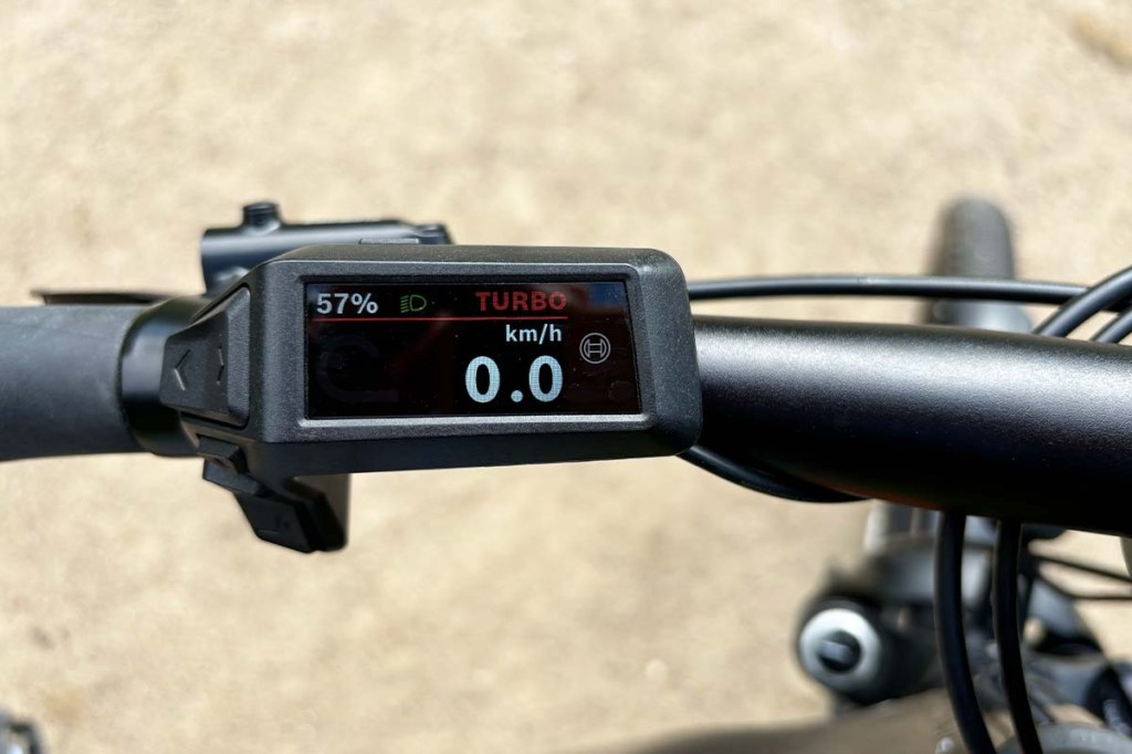 Nahaufnahme Display eines E-Bikes