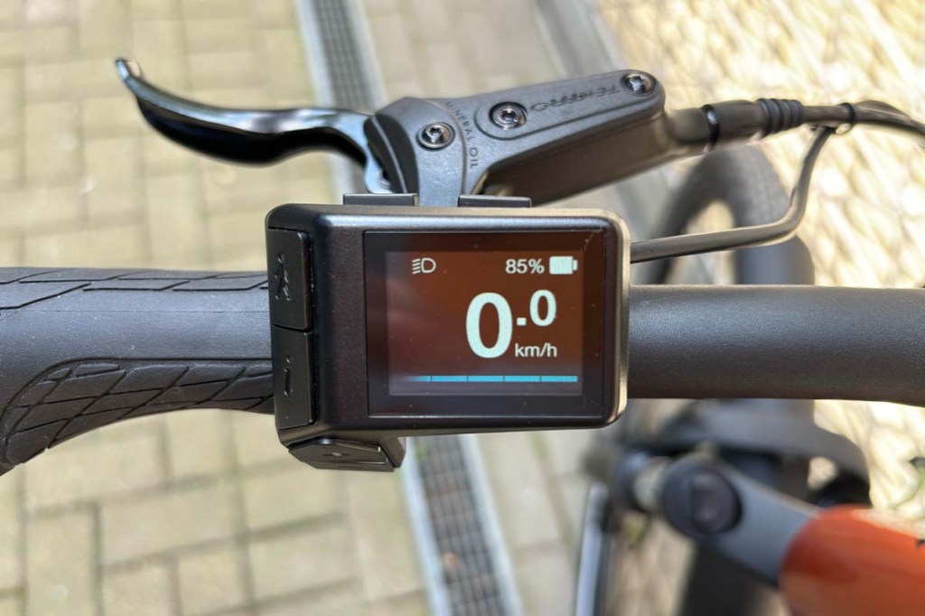 Nahaufnahme Display eines E-Bikes