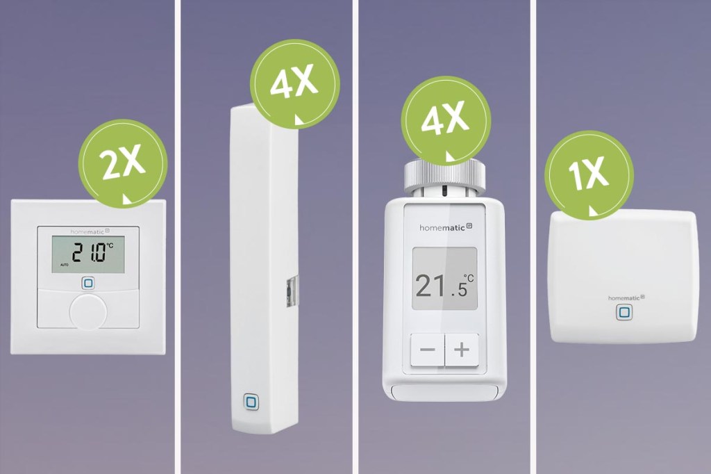 Der Inhalt des Homematic IP Test-Pakets