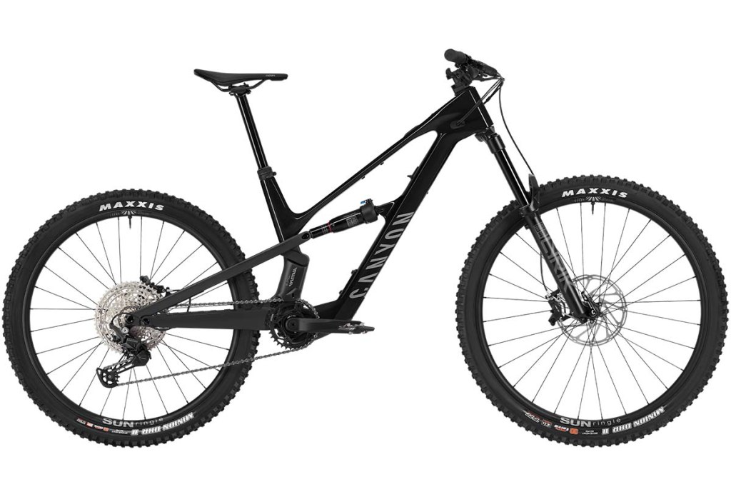 Productshot schwarzes E-Mountainbike