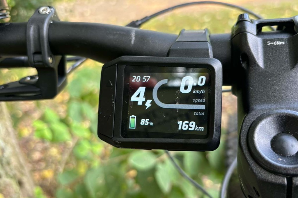 Nahaufnahme Display eines E-Bikes