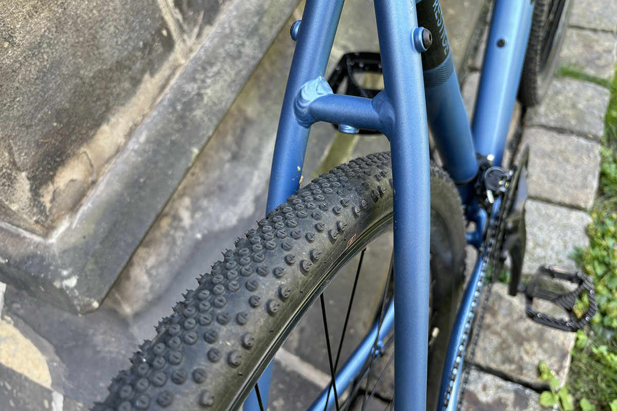 Detailaifnahme Rahmen bei Gravelbikde.