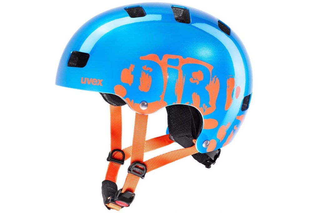 Kinder-Fahrradhelm in blau-orange