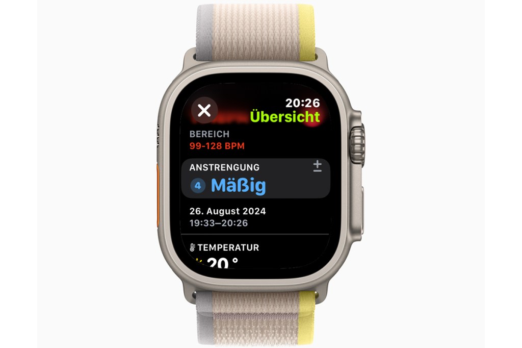 Apple Watch Anstrengung